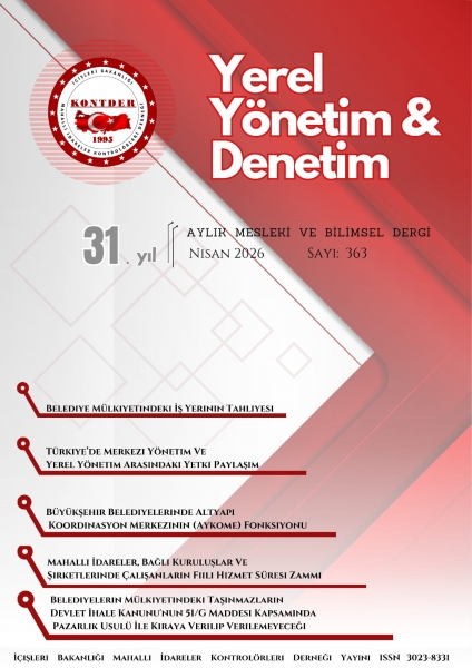 YEREL YÖNETİM VE DENETİM DERGİSİ Nisan 2026